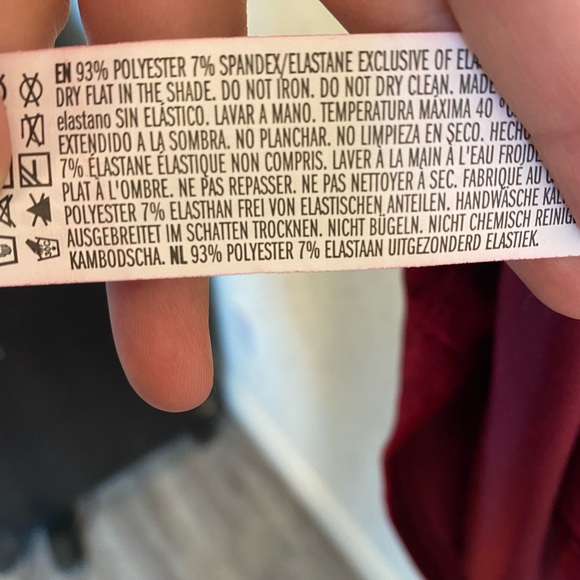 Red wine colored dress - Picture 4 of 4